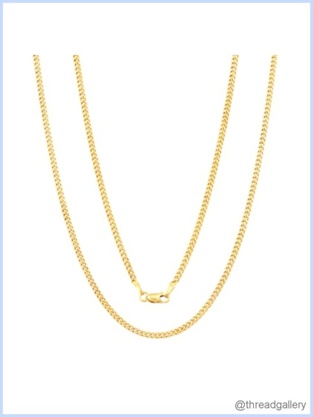 14K Real Gold Cuban Link Chain Necklace Lobster Clasp 16-24 Inch Unisex